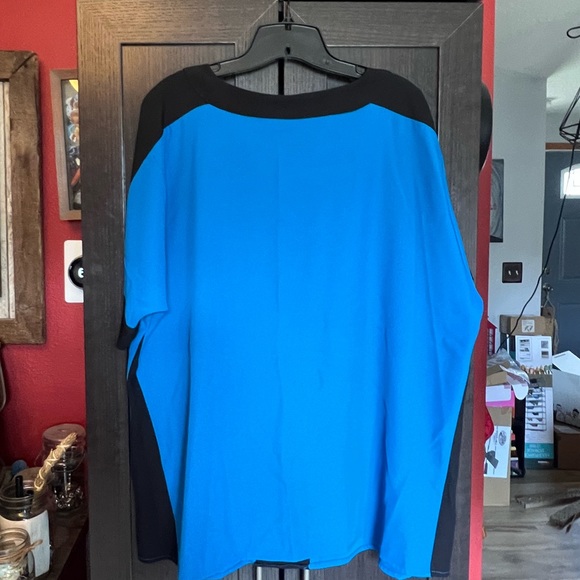 DKNY Color Block Blouse loose fit XL NWT - Picture 7 of 8